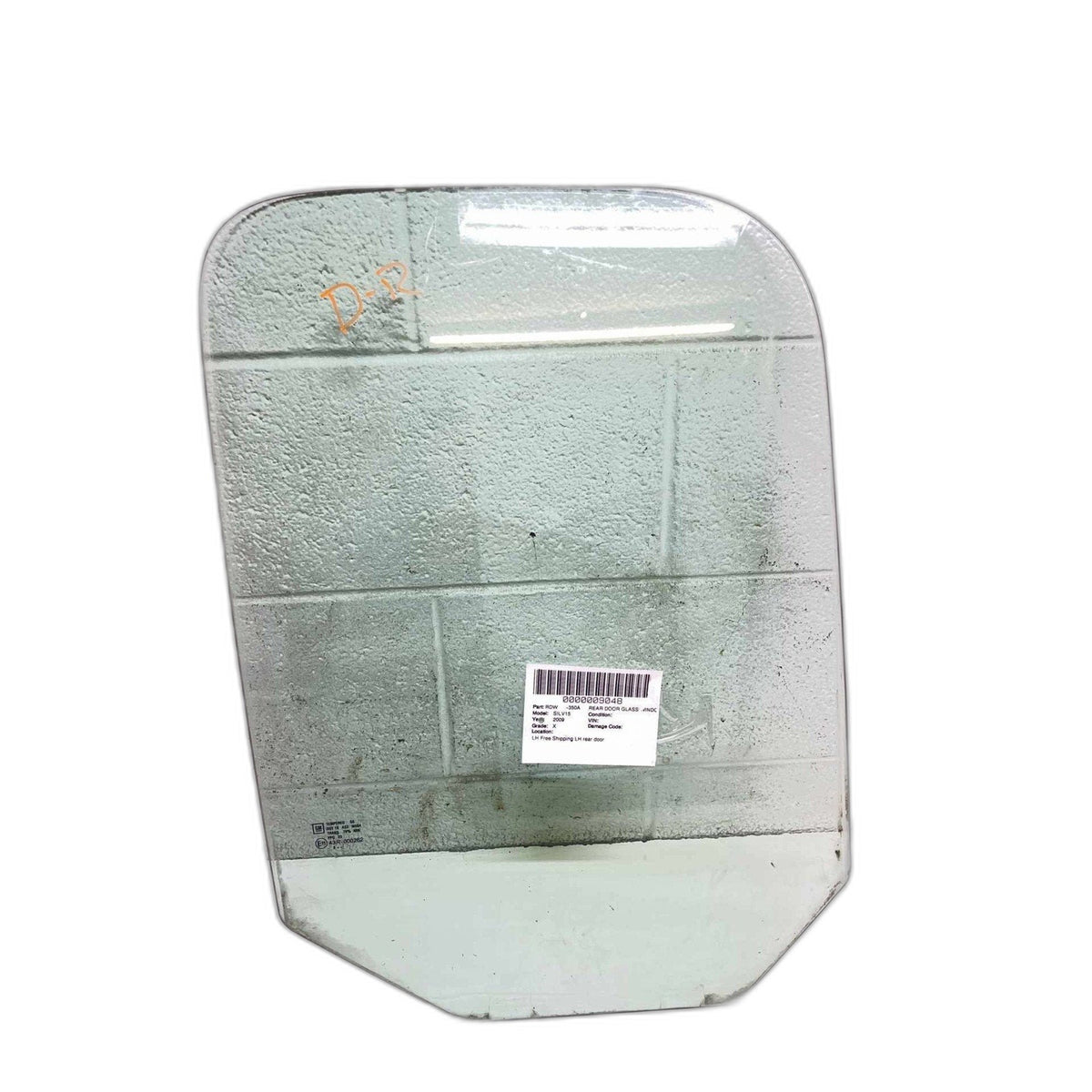 Rear Door Glass/window CHEVY SILVERADO 1500 Left 07 08 09 10 11 12 13