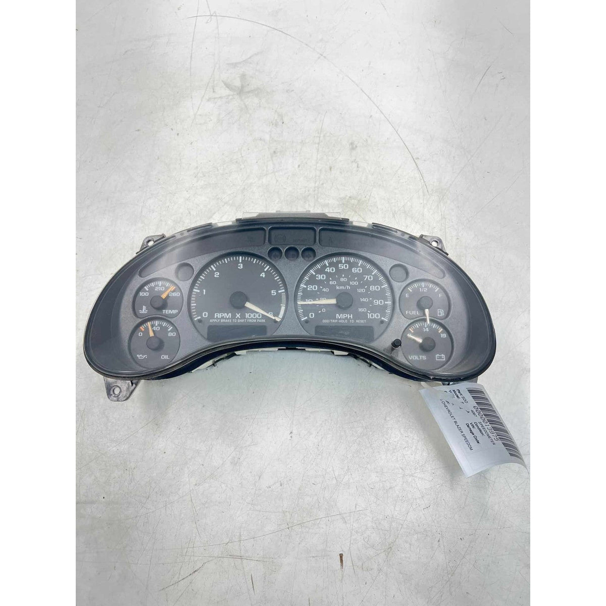 Speedometer BLAZER S10/JIMMY S15 00-058 See Pics for Imperfections