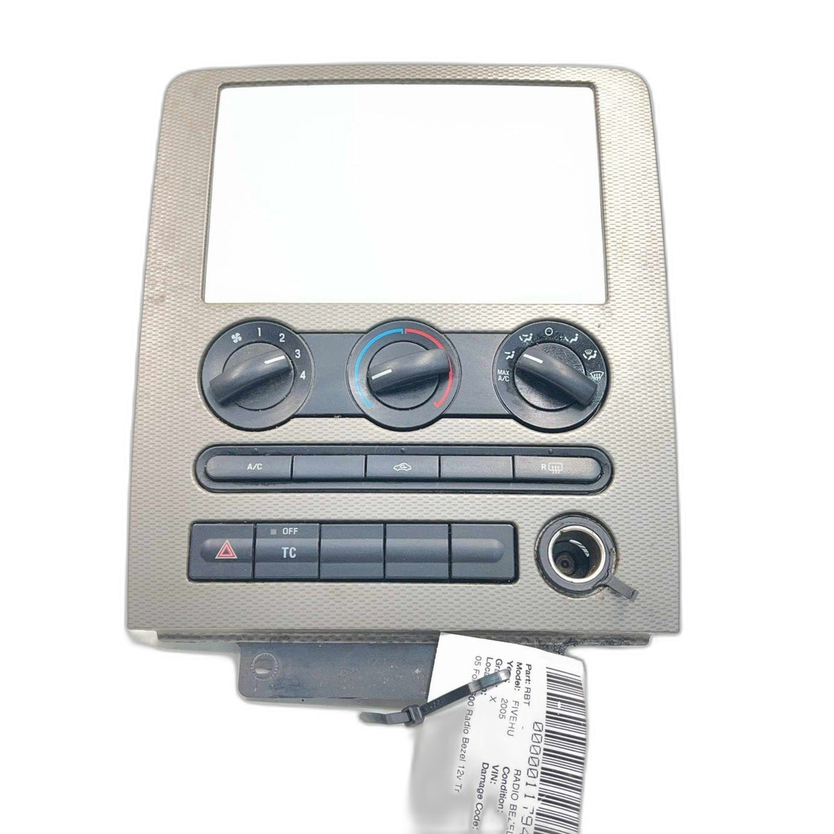 Radio Bezel Trim FORD 500 05 Heater A/C Control Not Included Sold Separate