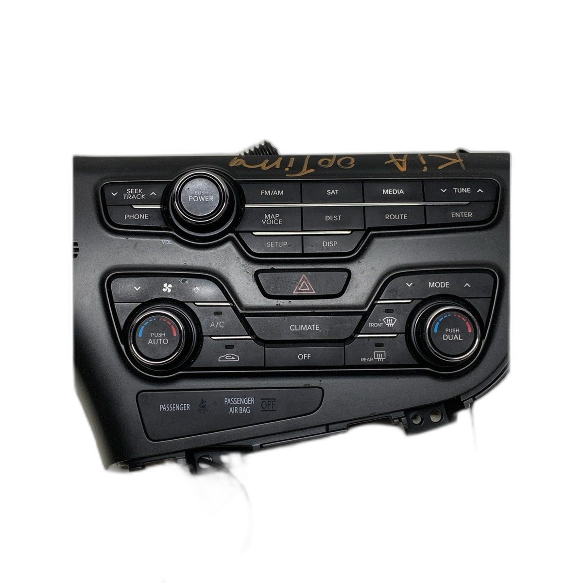Heater A/c Control KIA OPTIMA 12 Bezel and Radio Control Sold Seperate