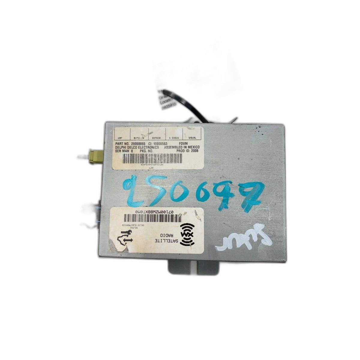 Chassis Brain Box CADILLAC DTS 08 XM Satelitte Radio 28059655 See Pics