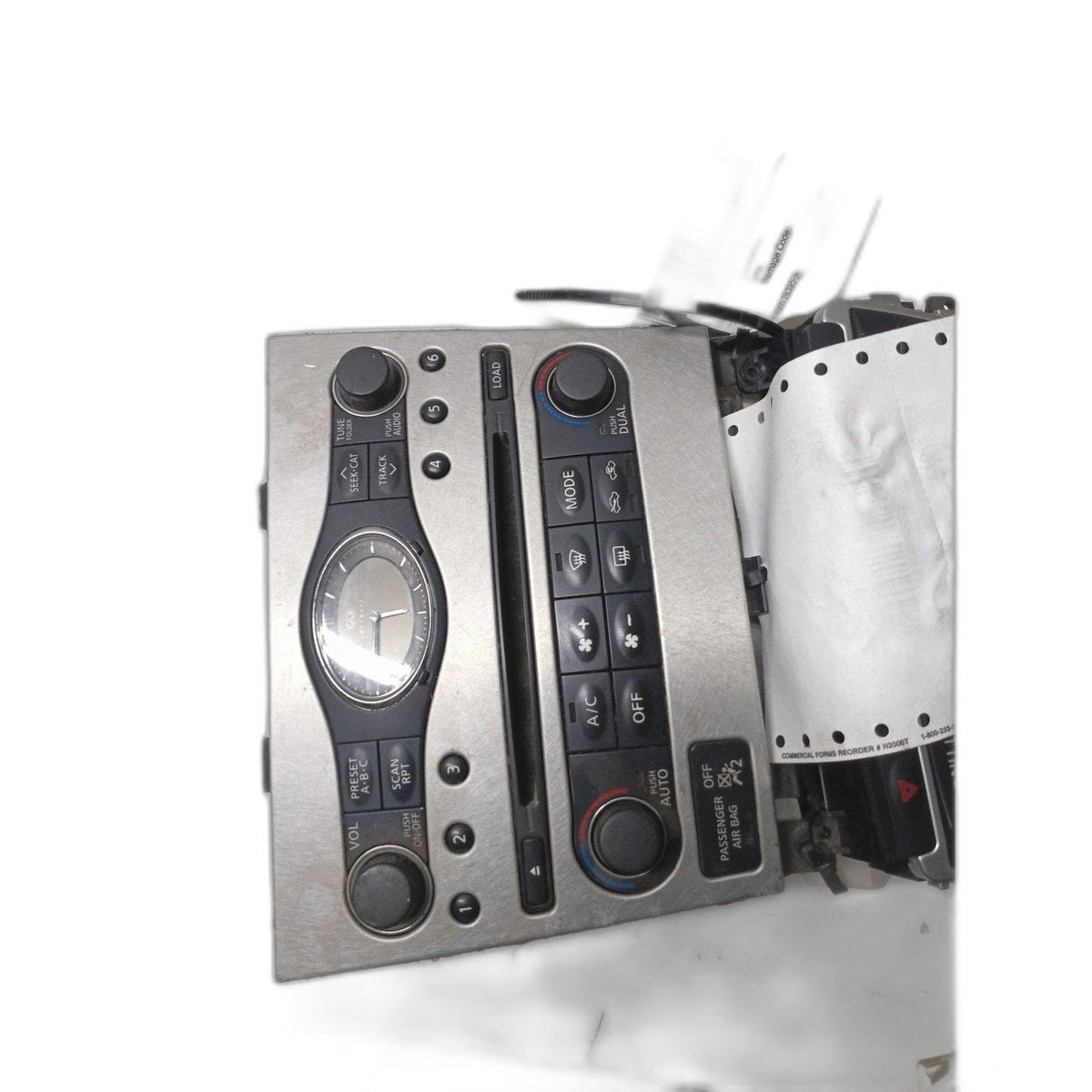 Heater A/c Control INFINITI G37 08 09