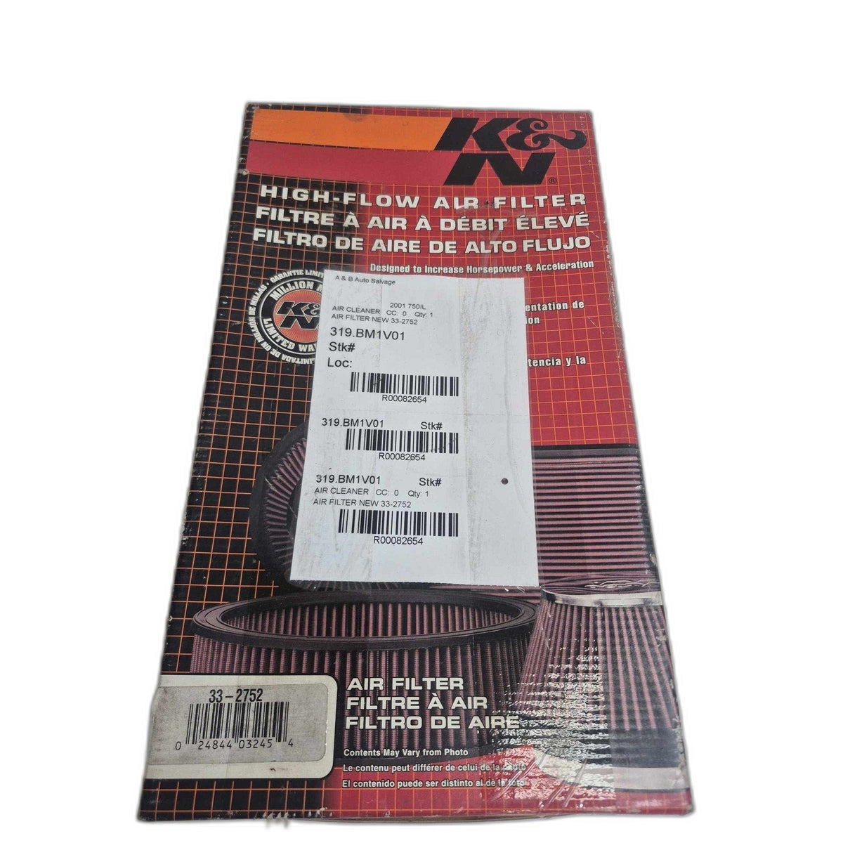 Air Cleaner BMW 750I 01