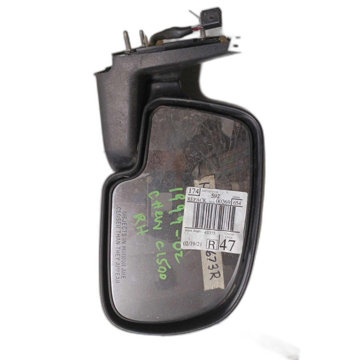 Door Mirror CHEVY SILVERADO 1500 Right 99 00 01 02